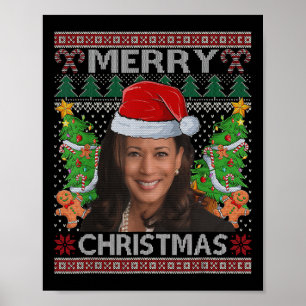 Poster Kamala Harris Feliz Natal das Mulheres