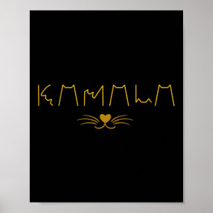 Poster Kamala Harris Gata Senhoras E Caras De Gato