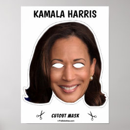 Poster KAMALA HARRIS Halloween Mask
