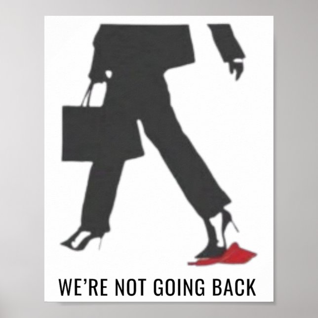Poster Kamala Harris Heels Passando Na Eleição Red Mega H (Frente)
