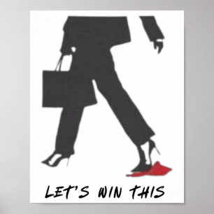 Poster Kamala Harris Heels Passando Na Eleição Red Mega H