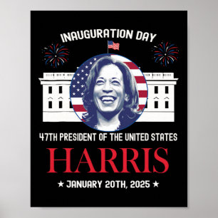 Poster Kamala Harris Inauguration Day 2025 Madam 47th Pre