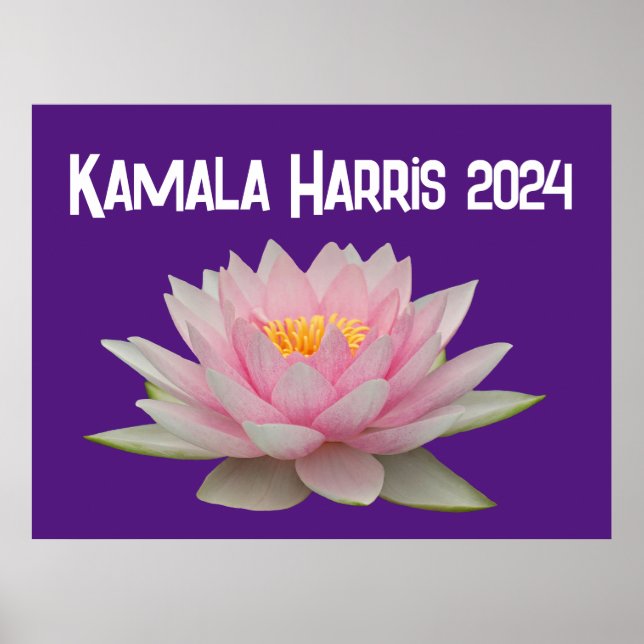 Poster Kamala Harris Lótus 2024 (Frente)