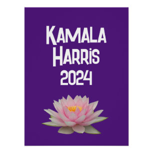 Pôster Kamala Harris Lótus 2024