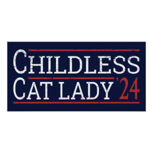 Pôster Kamala Harris - Mulher Gato Infantil 2024 I