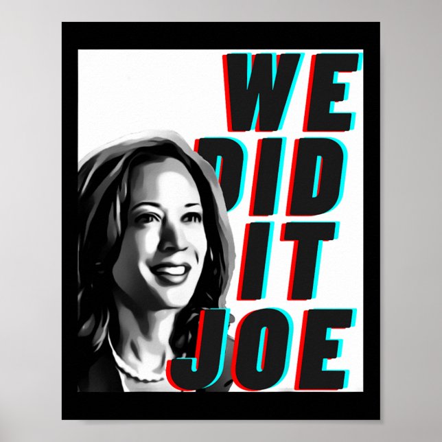 Poster Kamala Harris nós fizemos isso Joe Modern Design (Frente)