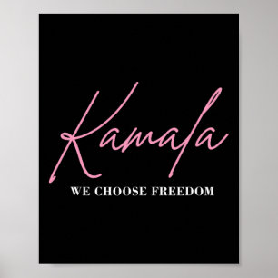 Poster Kamala Harris Para A Liberdade Eleitoral Do Presid