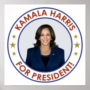 POSTER KAMALA HARRIS PARA O PRESIDENTE!