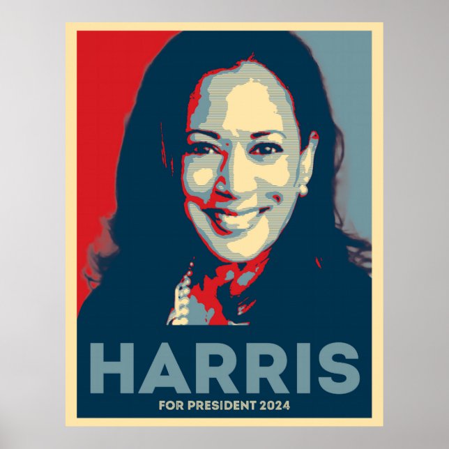 Poster Kamala Harris Para O Presidente 2024 - Esperança (Frente)