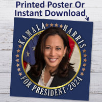 Kamala Harris para Presidente 2024 Foto Democrata