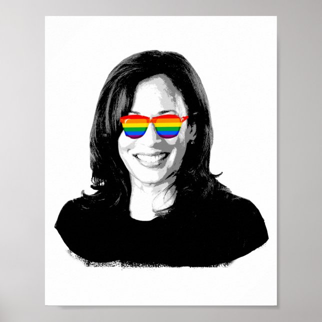 Poster Kamala Harris Rainbow Sunvidles (Frente)