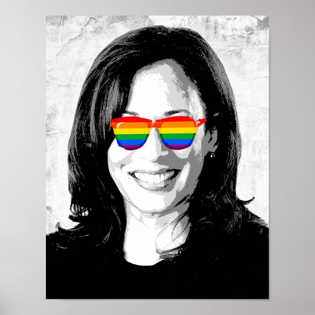 Poster Kamala Harris Rainbow Sunvidles (Frente)