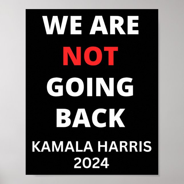 Poster Kamala Harris - Slogan De Citação (Frente)
