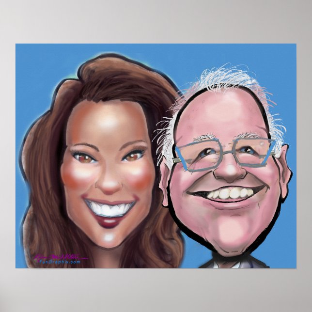 Poster Kamala Harris Tim Walz (Frente)