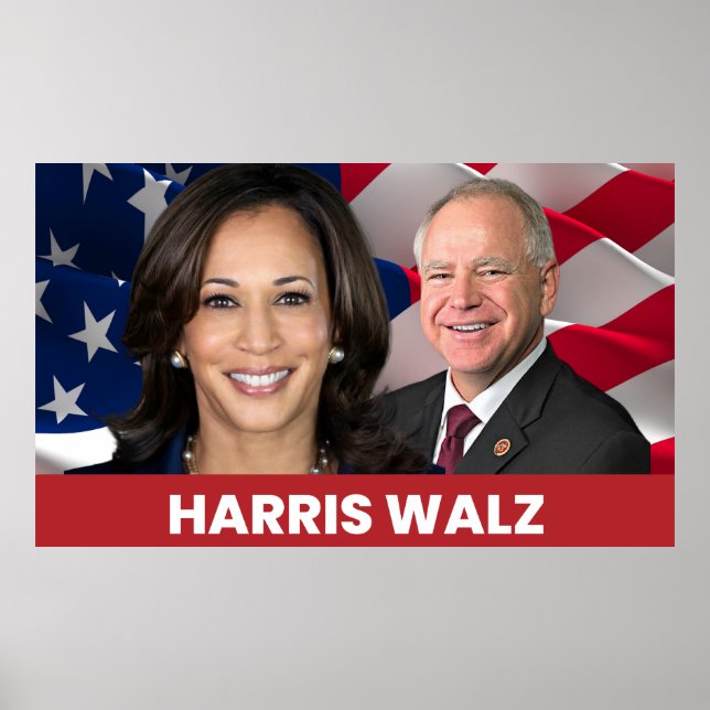 Poster Kamala Harris Tim Walz 2024 (Frente)