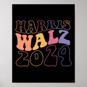 Poster Kamala Harris Tim Walz Walz Harris Walz Walz 202