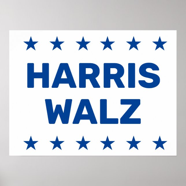 Poster Kamala Harris Tim Walz Yard (Frente)