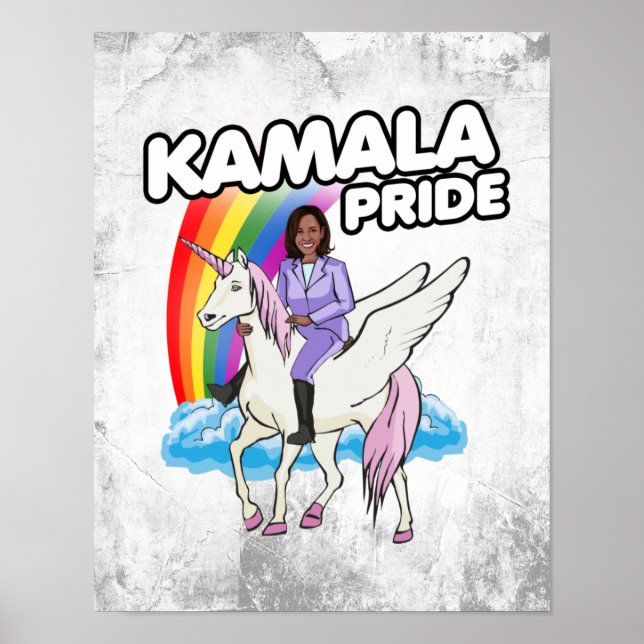 POSTER KAMALA HARRIS UNICORN PRIDE (Frente)