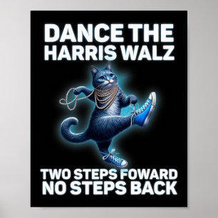 Poster Kamala Harris W 2024 Waltz Dance 2 Passos em frent