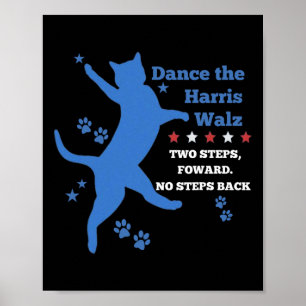 Poster Kamala Harris Wheimer 2024 Waltz Dance 2 Etapas Pa