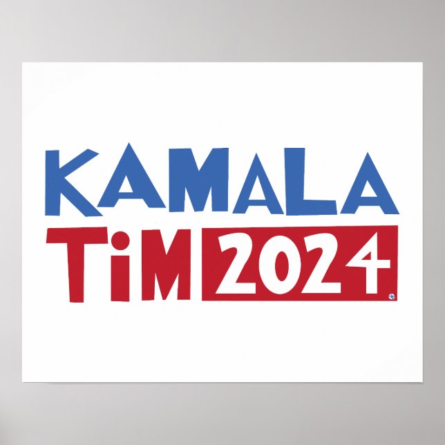 Poster Kamala + Tim 2024 (Frente)