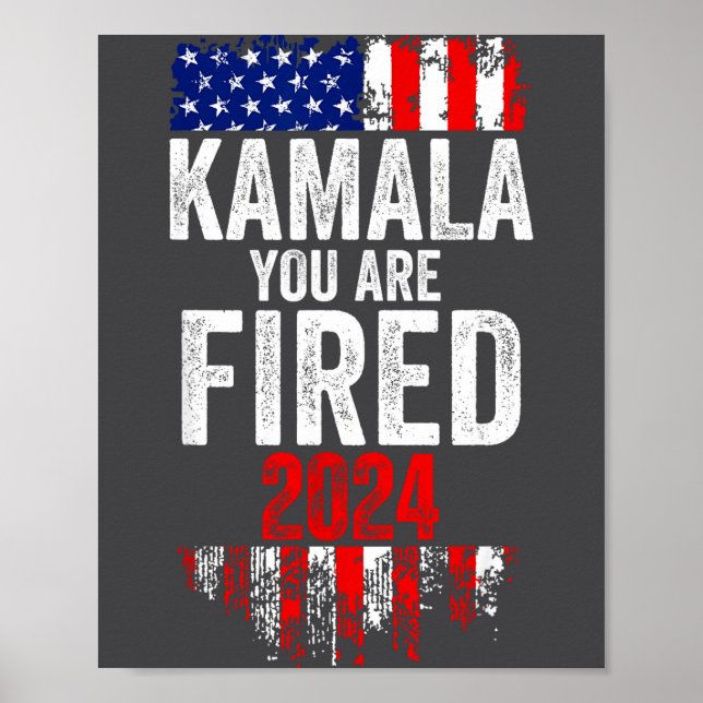 Poster Kamala You're Fired Funny Anti Kamala Harris Elect (Frente)