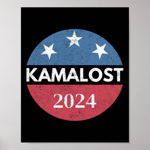 Poster Kamalost Kamala Perdeu Eleição Trump Ganhou 47º Pr