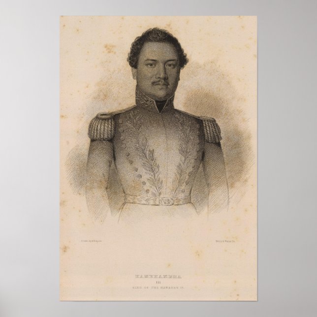Poster Kamehameha, Havaí (Frente)
