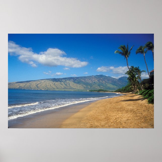 Pôster Kamole Beach Kihei Maui Hawaii (Frente)
