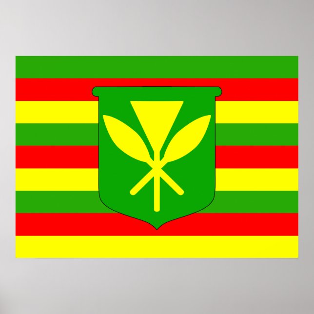Poster Kanaka Maoli Flag (Frente)