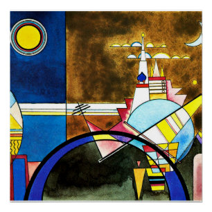 Pôster Kandinsky - A Porta do Excelente de Kiev, abstrato