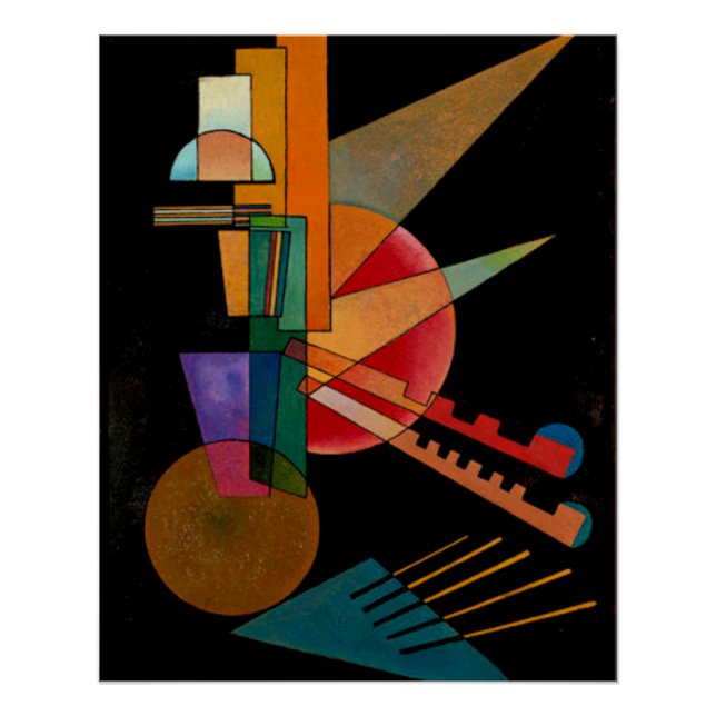 Pôster Kandinsky - Abstrato Interpretação (Frente)