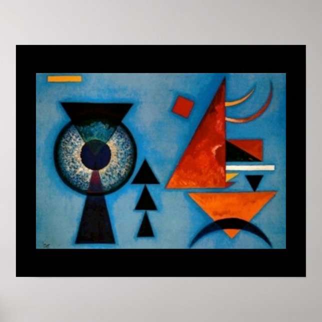 Poster Kandinsky Abstrato Macio Duro (Frente)