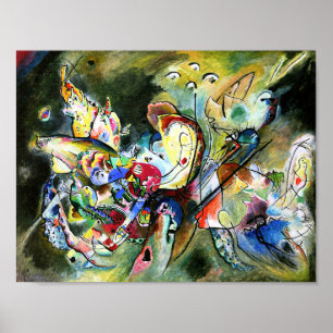 Poster Kandinsky - abstrato, turvo e colorido