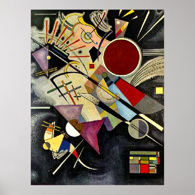 Poster Kandinsky - Acompanhamento Preto (Frente)