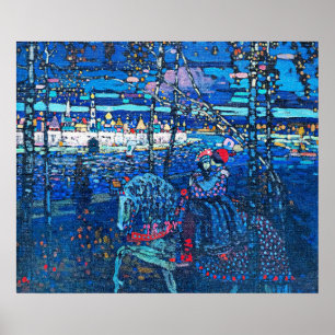 Poster Kandinsky - Casal a Cavalo