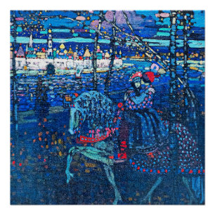 Pôster Kandinsky - Casal a Cavalo