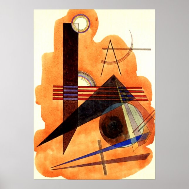Poster Kandinsky - Castanho Obstinado (Frente)