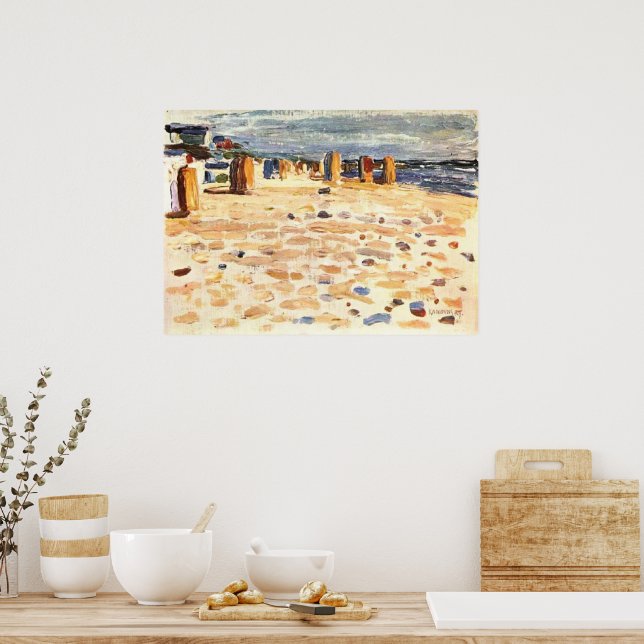 Poster Kandinsky - Cestas de Praia na Holanda (Cozinha)