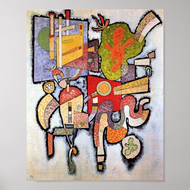 Poster Kandinsky - Complex, Simple, abstract art painting (Frente)