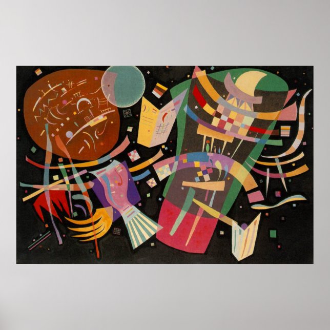 Poster Kandinsky Composition 10 Abstrato Painting (Frente)