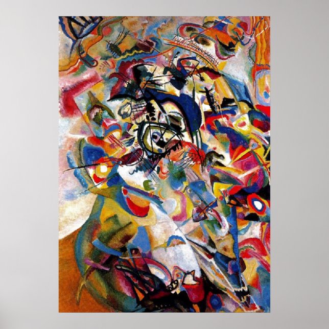 Poster Kandinsky Composition VII Abstrato Pintura (Frente)