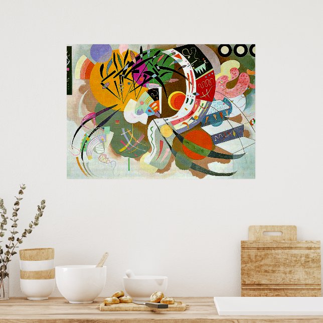 Poster Kandinsky - Curva Dominante, (Cozinha)