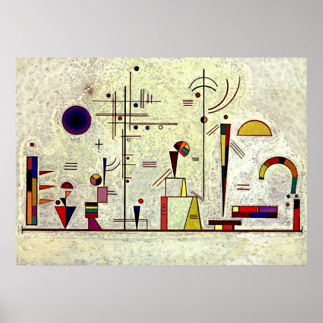 Pôster Kandinsky - Divertido (Frente)