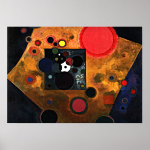 Poster Kandinsky - Ênfase na Rosa