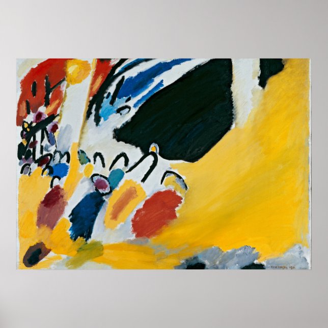 Poster Kandinsky Impression III Concert Abstract Painting (Frente)