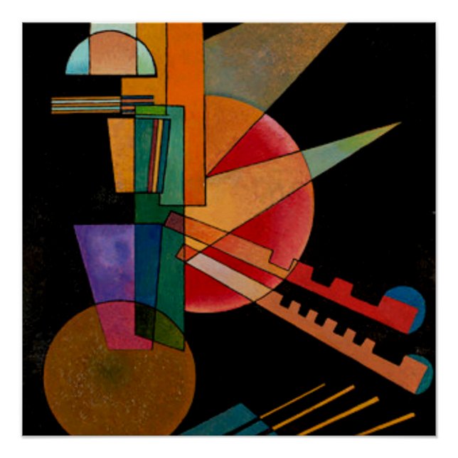 Pôster Kandinsky - Interpretação Abstrata (Frente)