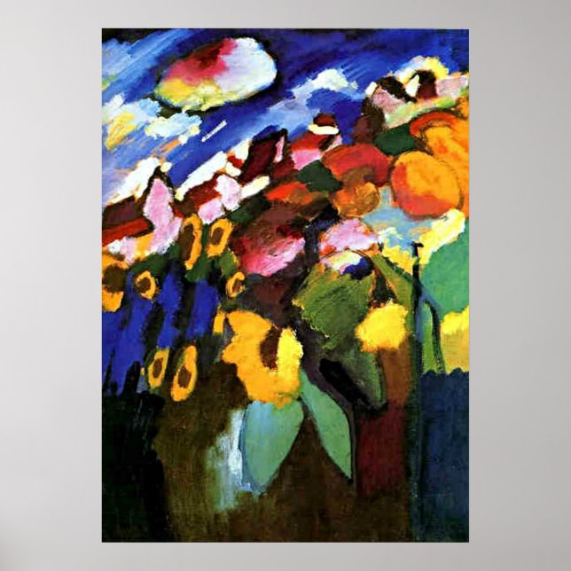 Poster Kandinsky - Jardim Murnau (Frente)