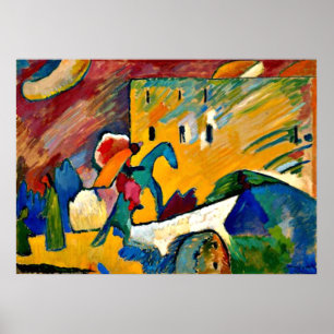 Poster Kandinsky: Melhoramento 3, pintura paisagística