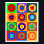 Poster Kandinsky nº 5<br><div class="desc">Abstrato geométrico ao estilo de Vassily Kandinskiy,  por Rockett Graphics.</div>